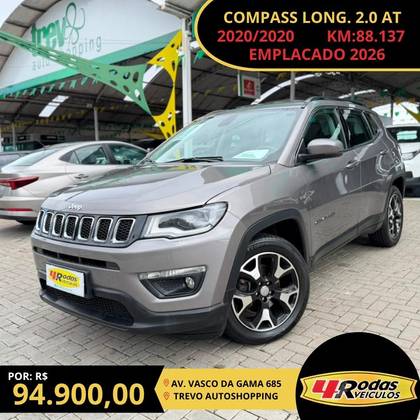 JEEP COMPASS 2.0 16V FLEX LONGITUDE AUTOMÁTICO JEEP COMPASS 2.0 16V FLEX LONGITUDE AUTOMÁTICO